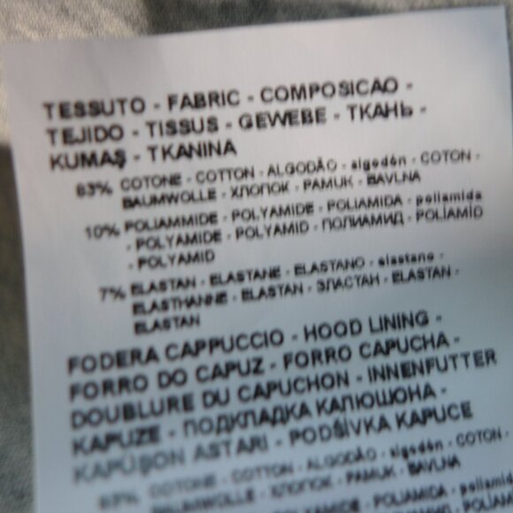 Emporio Armani Grey Hoodie Size M - Picture 14 of 14